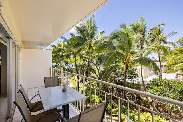 view of balcony