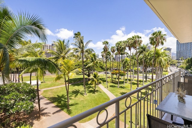 view of balcony