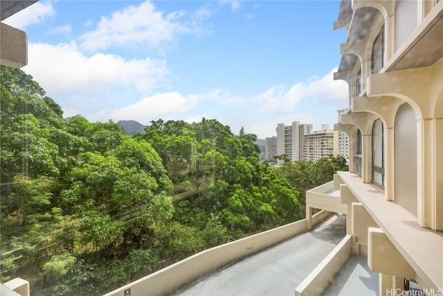 view of balcony