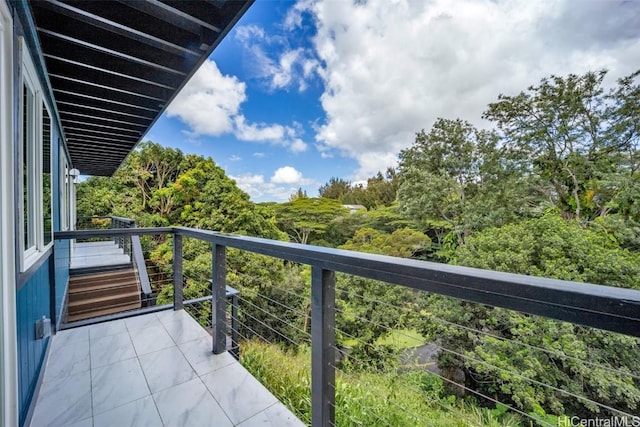 view of balcony