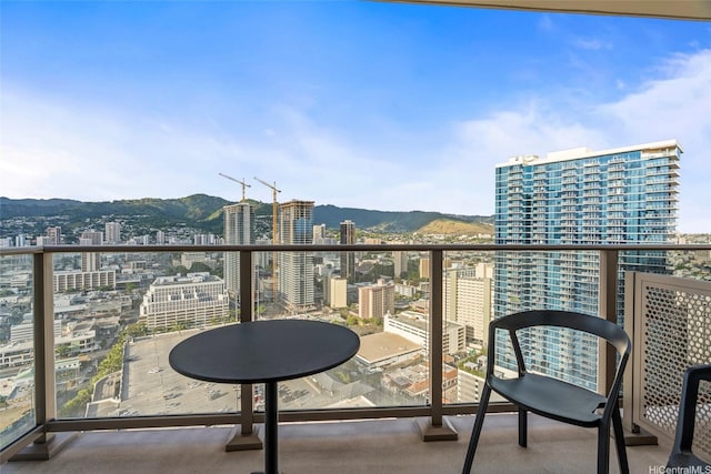 1388 Kapiolani Blvd Unit 3309, Honolulu, HI 96814 - balcony with a city view and a mountain view