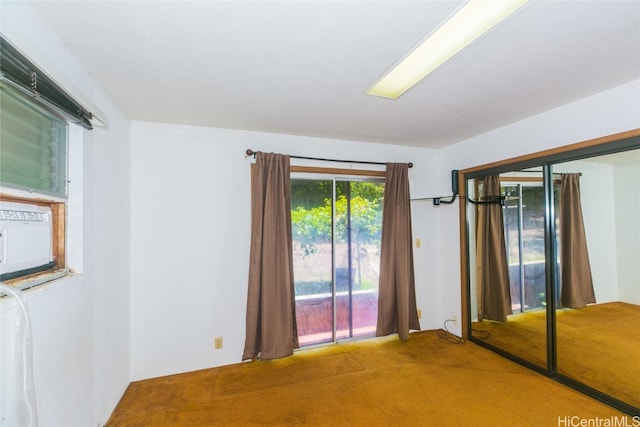 unfurnished room featuring carpet