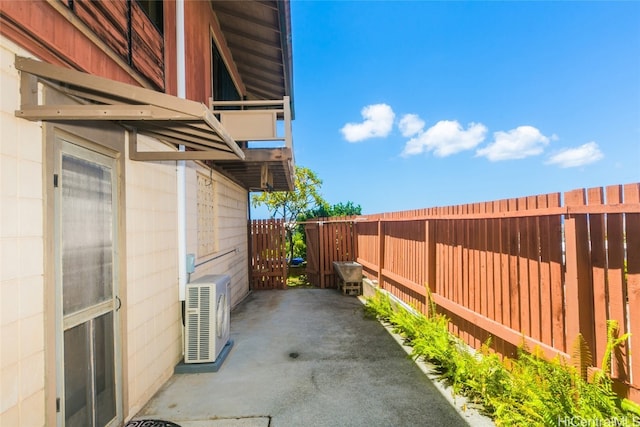 view of patio with ac unit