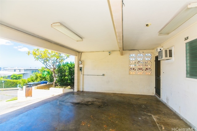 view of patio / terrace featuring a wall mounted AC