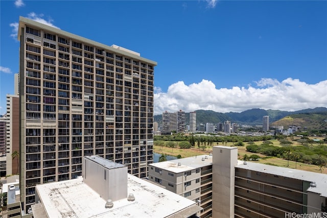 view of city with a mountain view