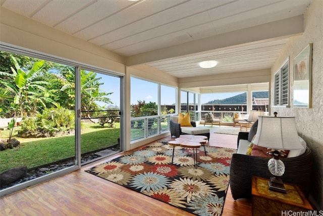 view of sunroom / solarium