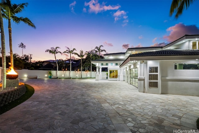 exterior space with a patio