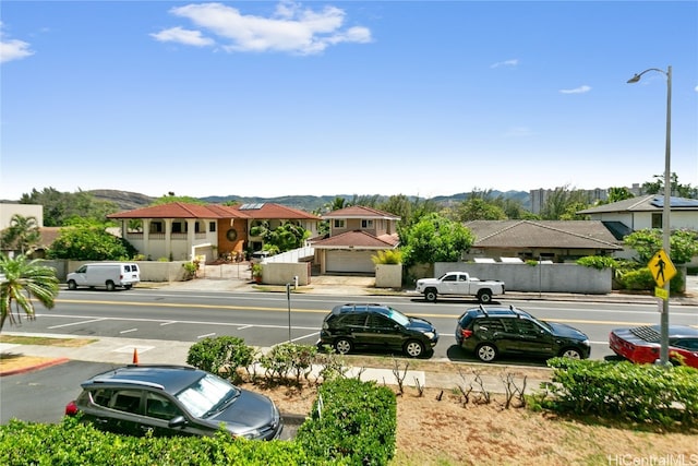 view of parking featuring a garage