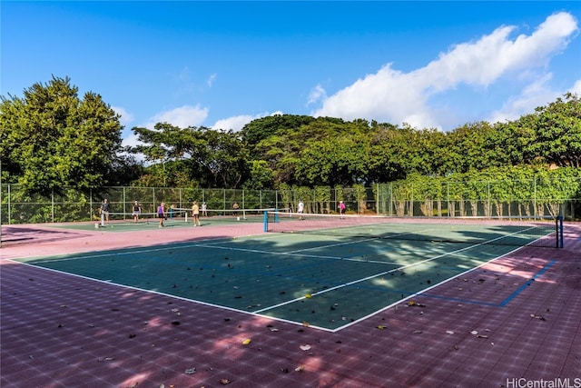 view of sport court