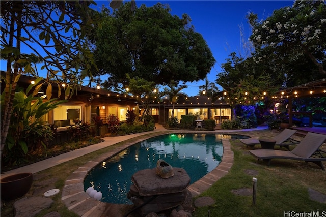 view of pool with a patio