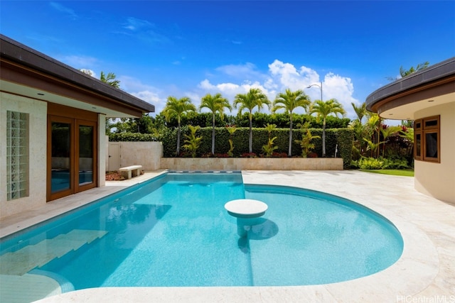 view of pool with a patio