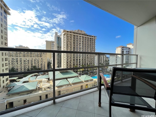 223 Saratoga Rd Unit 1108, Honolulu, HI 96815 - balcony featuring a view of city and view of pool area
