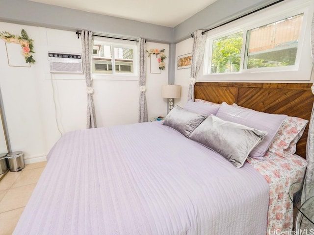 view of tiled bedroom