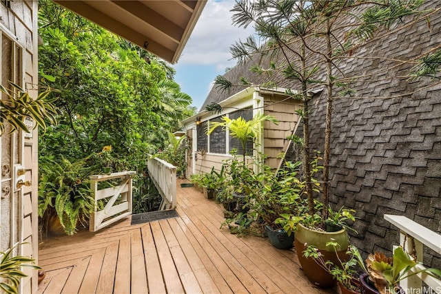 view of wooden terrace