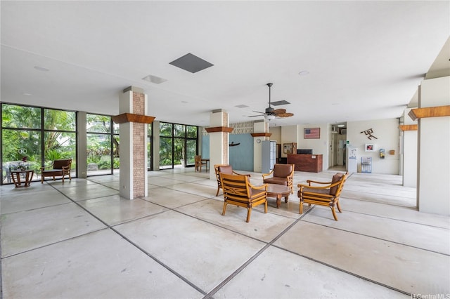 425 Ena Rd Unit 1202A, Honolulu, HI 96815 - interior space featuring a ceiling fan