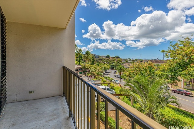 view of balcony