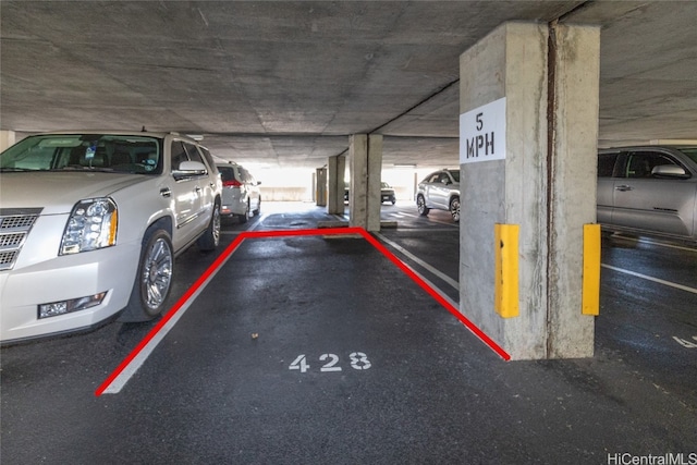 view of parking deck