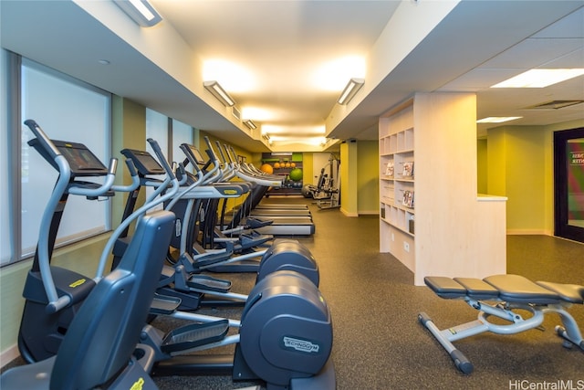 view of exercise room