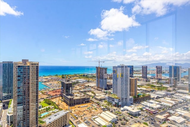 city view with a water view