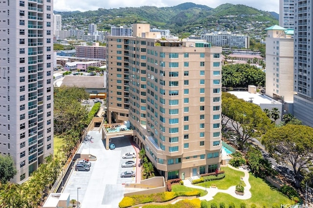 1314 Kalakaua Ave Unit 513, Honolulu, HI 96826 - view of property featuring a view of city and a mountain view