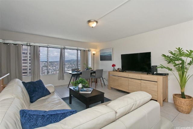 2525 Date St Unit 3706, Honolulu, HI 96826 - living room with light tile patterned flooring