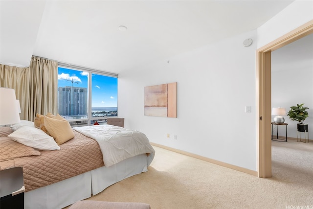 555 S St Unit 1904, Honolulu, HI 96813 - bedroom featuring carpet flooring and a wall of windows
