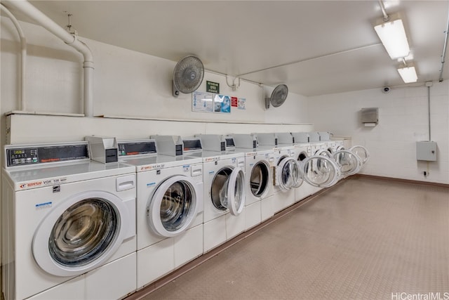 washroom with washer and clothes dryer