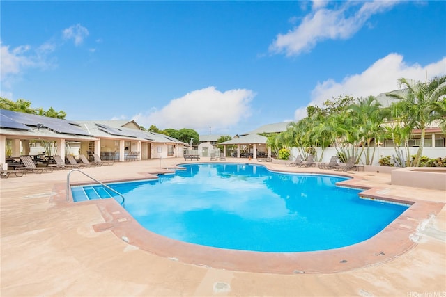 91-940 Puahala St Unit 39T, Ewa Beach, HI 96706 - community pool featuring a gazebo, a patio area, and fence