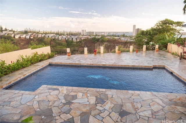 view of pool with a patio area