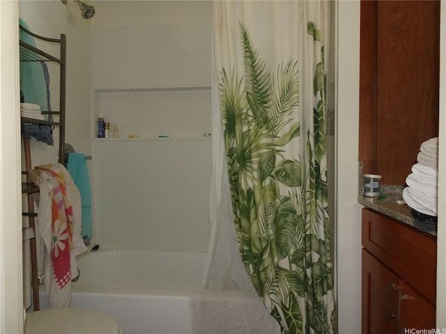 2916 Date St Unit 18B, Honolulu, HI 96816 - full bath with vanity, shower / tub combo, and toilet