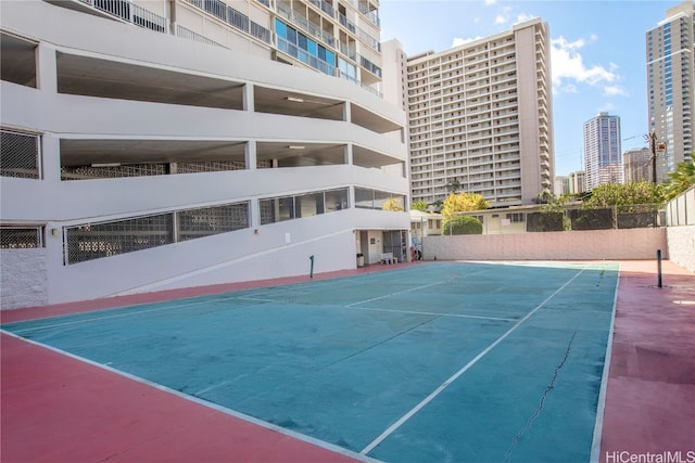 view of sport court