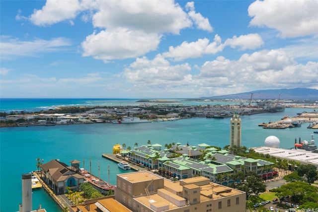 700 Richards St Unit 907, Honolulu, HI 96813 - birds eye view of property featuring a water view