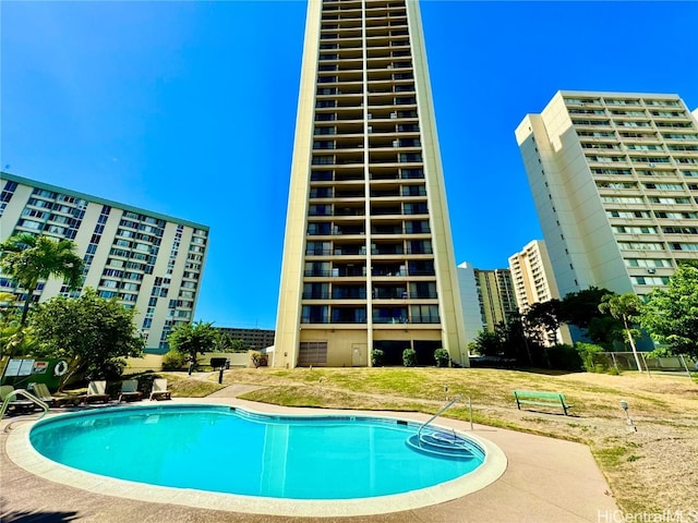 view of pool