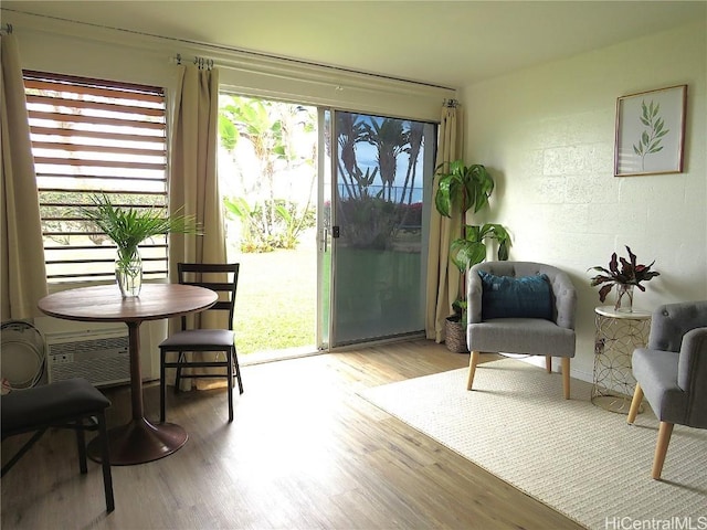 entryway featuring light hardwood / wood-style floors