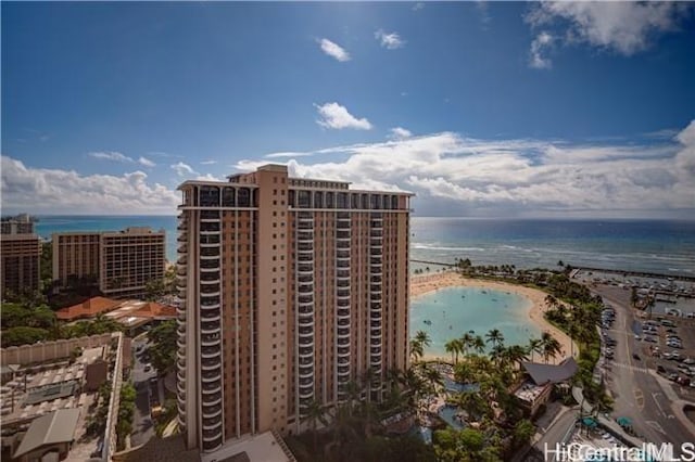 1777 Ala Moana Blvd Unit 2218, Honolulu, HI 96815 - bird's eye view with a water view