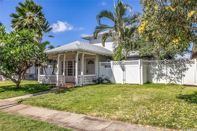 91-1019 Hiluhilu St, Kapolei, HI 96707 - ranch-style house with a gate and a porch