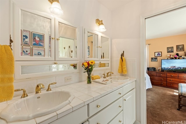 bathroom with vanity