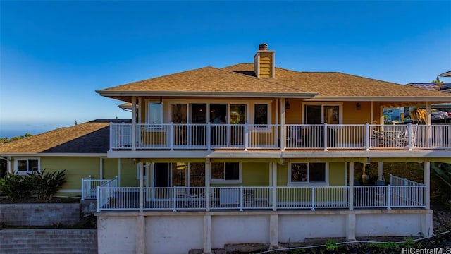 view of rear view of house