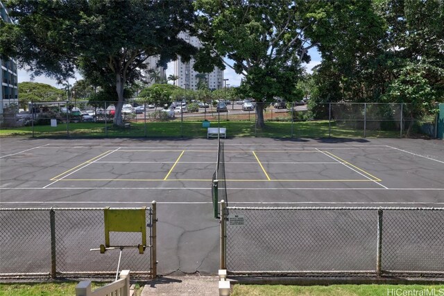 view of tennis court