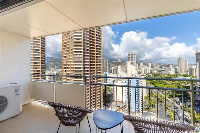 balcony with ac unit