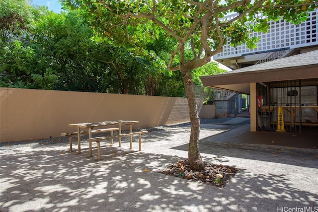 view of patio