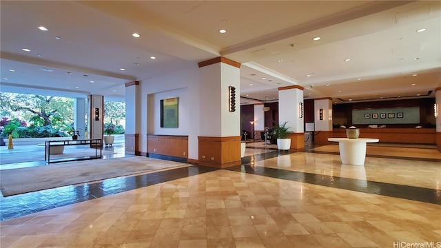 view of community lobby