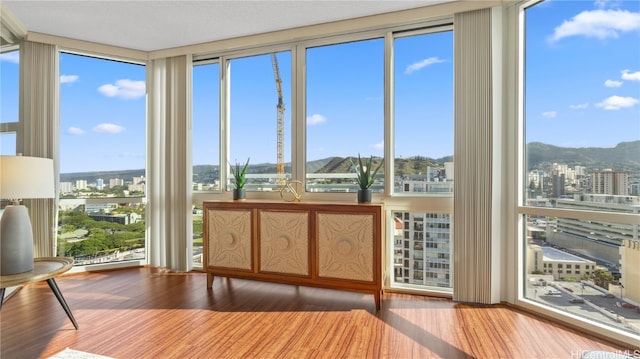 unfurnished sunroom with a healthy amount of sunlight