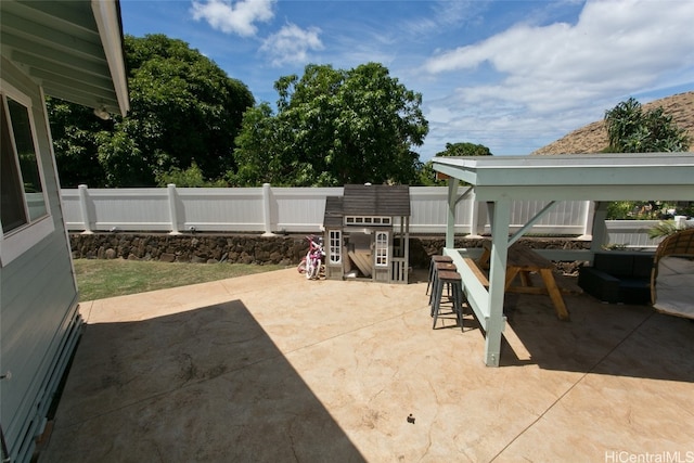 view of patio