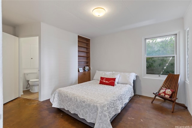 2326 Sonoma St, Honolulu, HI 96822 - bedroom with concrete flooring and ensuite bath