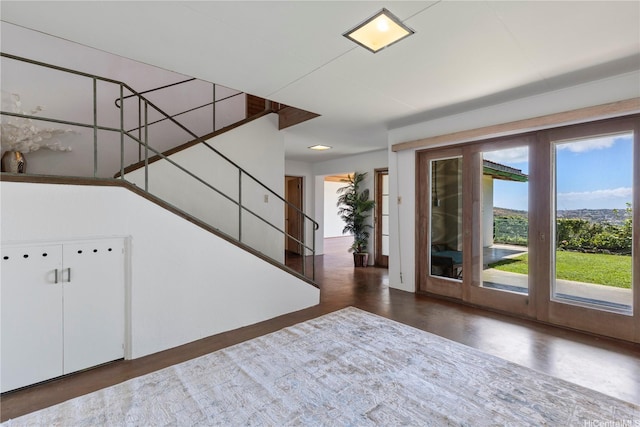 2326 Sonoma St, Honolulu, HI 96822 - entryway with stairway and wood finished floors