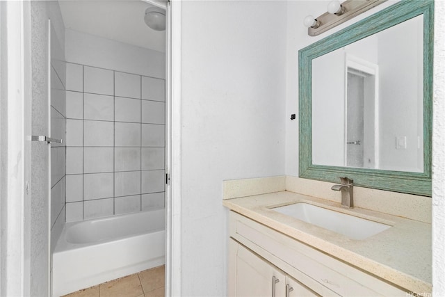 92-988 Panana St Unit 1, Kapolei, HI 96707 - bathroom featuring vanity, tile patterned floors, and shower / tub combination