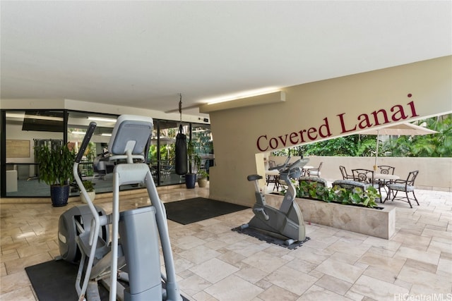 view of exercise room