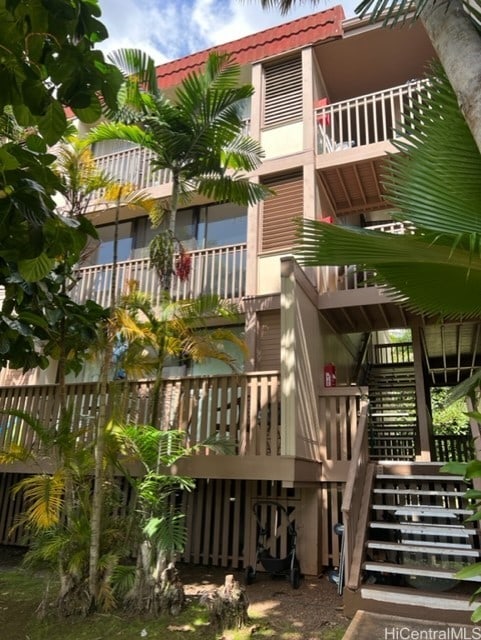 view of property with stairs