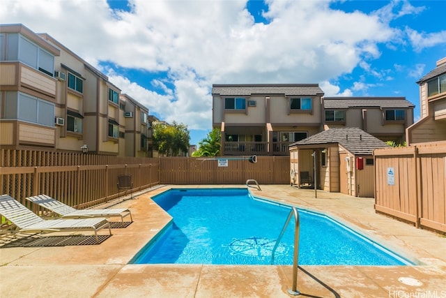 view of pool with a patio